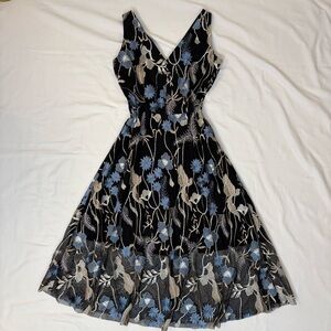 Vince Camuto Embroidered Formal Dress-6
